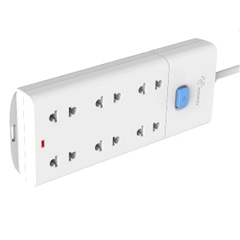 ổ cắm điện gongniu chống cháy 6 ổ 1 công tắc-5M