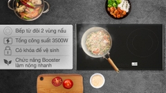 Bếp từ Bosch 2 vùng nấu 3500W PPI82566VN lắp âm