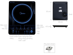 Bếp điện từ MIDEA T2117DC