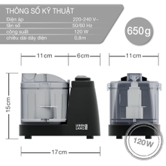 Máy xay thịt đa năng mini LEBENLANG LBU5239