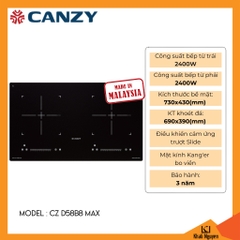 Bếp từ đôi Canzy CZ D58B8 MAX
