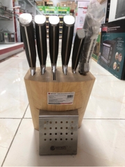 Bộ dao inox ELMICH FLORINA 7 món (5 dao, 1 kéo cắt gà, 1 giá để dao)