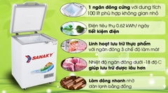 Tủ đông Sanaky 100 lít VH-1599HYK