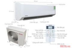 Điều hòa toshiba 12000btu 1 chiều thường