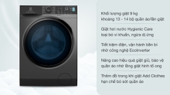 Máy giặt electrolux EWF9024P5SB 9 KG màu ghi