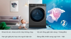 Máy giặt electrolux EWF9024P5SB 9 KG màu ghi