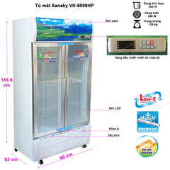 Tủ mát Sanaky 500 lít VH-6009HP