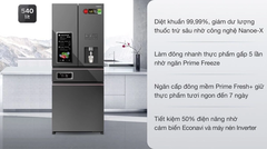 Tủ lạnh Panasonic 540 lít  có lấy nước lạnh có làm đá tự động NR-YW590YMMV