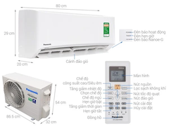 Điều hòa Panasonic 12.000BTU 1 chiều inverter XPU12XKH-8