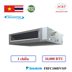 Điều hòa âm trần nối ống gió Daikin 34.000BTU 1 chiều inverter FBFC100DVM9/RZFC100DVM