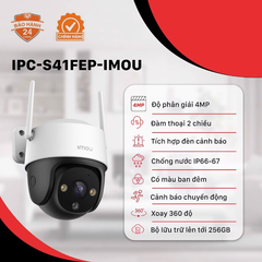 Camera Wifi imou IPC-S41FEP ngoài trời, không dây