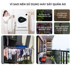 Máy sấy Quần Áo Thông minh 2GOOD GB10 4kg