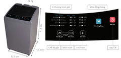 Máy giặt Casper 8.5 kg WT-85NG1