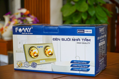 Đèn sưởi nhà tắm 2 bóng Fomy FMS02