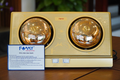 Đèn sưởi nhà tắm 2 bóng Fomy FMS02