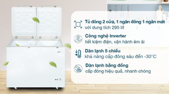 Tủ Đông Mát Aqua Inverter 295 Lít AQF-C4202E