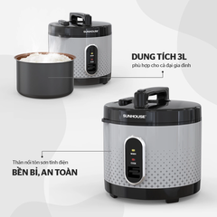 Nồi cơm điện Sunhouse dung tích 3 lít SHD8306