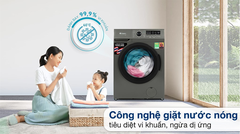Máy giặt Casper cửa ngang Inverter 8 kg WF-8VG1