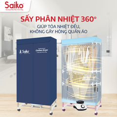 Tủ Sấy Quần Áo Đa Năng Saiko CD-1800 công suất 1800w