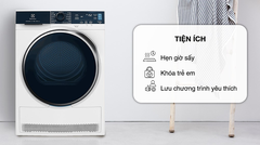 Máy sấy bơm nhiệt Electrolux UltimateCare 9 kg EDH903R9WB