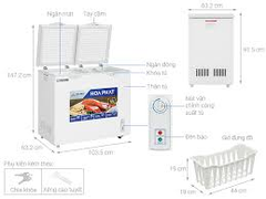 Tủ đông Hòa Phát 205 Lít 1 ngăn đông 1 ngăn mát HPF BD6205