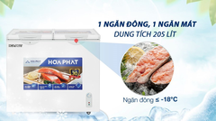 Tủ đông Hòa Phát 205 Lít 1 ngăn đông 1 ngăn mát HPF BD6205
