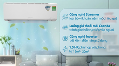 Điều hòa Daikin 12000 1 chiều Inverter 1.5 HP ATKF35XVMV