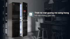Tủ lạnh 4 cánh Sharp Inverter dung tích 401 lít Multi Door SJ-FXP480VG-BK