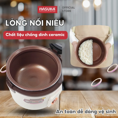 NỒI CƠM ĐIỆN HASUKA DUNG TÍCH 1.8 LÍT HSK-833