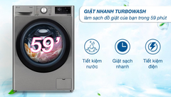 Máy giặt sấy LG AI DD Inverter giặt 10 kg - sấy 6 kg FV1410D4P