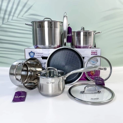Bộ nồi chảo quánh inox cao cấp 5 món Gume GMPPS-2201