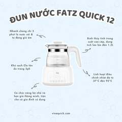 MÁY ĐUN NƯỚC VÀ HÂM NƯỚC PHA SỮA ĐIỆN TỬ FATZBABY QUICK 12