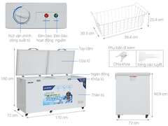 Tủ đông Hòa Phát 1 ngăn đông HPF AD6544.1 544 lít