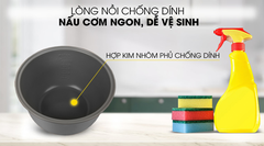 Nồi cơm nắp gài Toshiba 1.8 lít RC-18JH2PV(B)