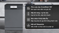 Máy rửa chén độc lập Toshiba 15 bộ DW-15F7(G)-VN