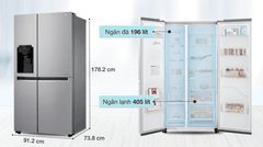 Tủ lạnh LG Inverter 601 lít GR-D247JDS