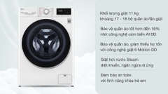 Máy giặt LG Inverter 11 kg FV1411S5W trắng
