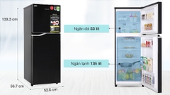 Tủ lạnh Panasonic Inverter 188 lít NR-BA229PKVN