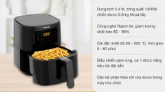 Nồi chiên không dầu Philips HD9252/90 2.4 lít