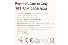 Điện thoại Xiaomi Redmi 9A