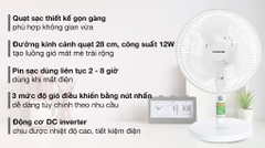 Quạt sạc điện Sunhouse SHD7115