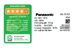 Máy giặt Panasonic Inverter 10 kg NA-V10FR1BVT