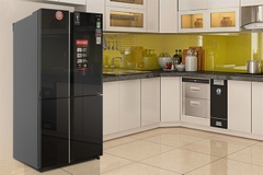 Tủ lạnh Sharp Inverter 572 lít Multi Door SJ -FX650V-MK