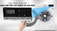 Máy giặt cửa ngang sấy LG Inverter 8.5 kg FV1408G4W