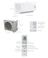 Điều hòa Daikin 12.000BTU 1 chiều thường FTC35NV1V thái lan