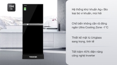 Tủ lạnh Toshiba Inverter 194 lít GR-A25VM (UKG)