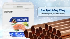 Tủ đông Hòa Phát dàn đồng 107 Lít HPF AD6107