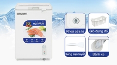 Tủ đông Hòa Phát dàn đồng 107 Lít HPF AD6107