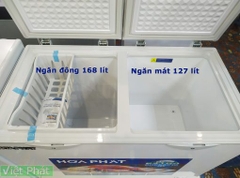 Tủ đông Hòa Phát 2 chế độ 1 đông 1 mát HPF BD6295  dung tích 295 lít