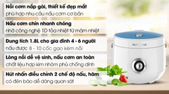 Nồi cơm nắp gài Sunhouse SHD8606 1.8 lít